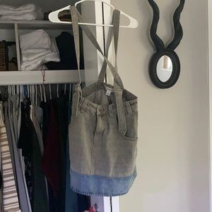 Guess overall Jean skirt